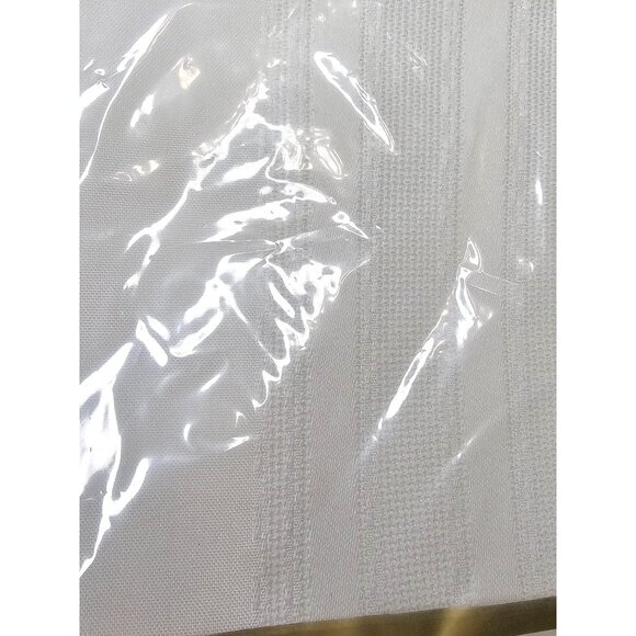 New Bardwil Linens Classic Stripe Tablecloth 60" X 84" Oblong Scotchgard White - Picture 8 of 8